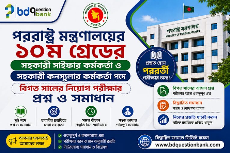 MOFA Assistant Cipher & Consular Officer Question Solution